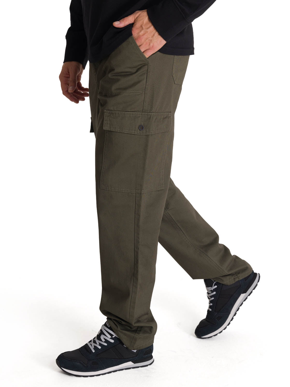 Pantalón Hombre Cargo Straight Oliva CAT
