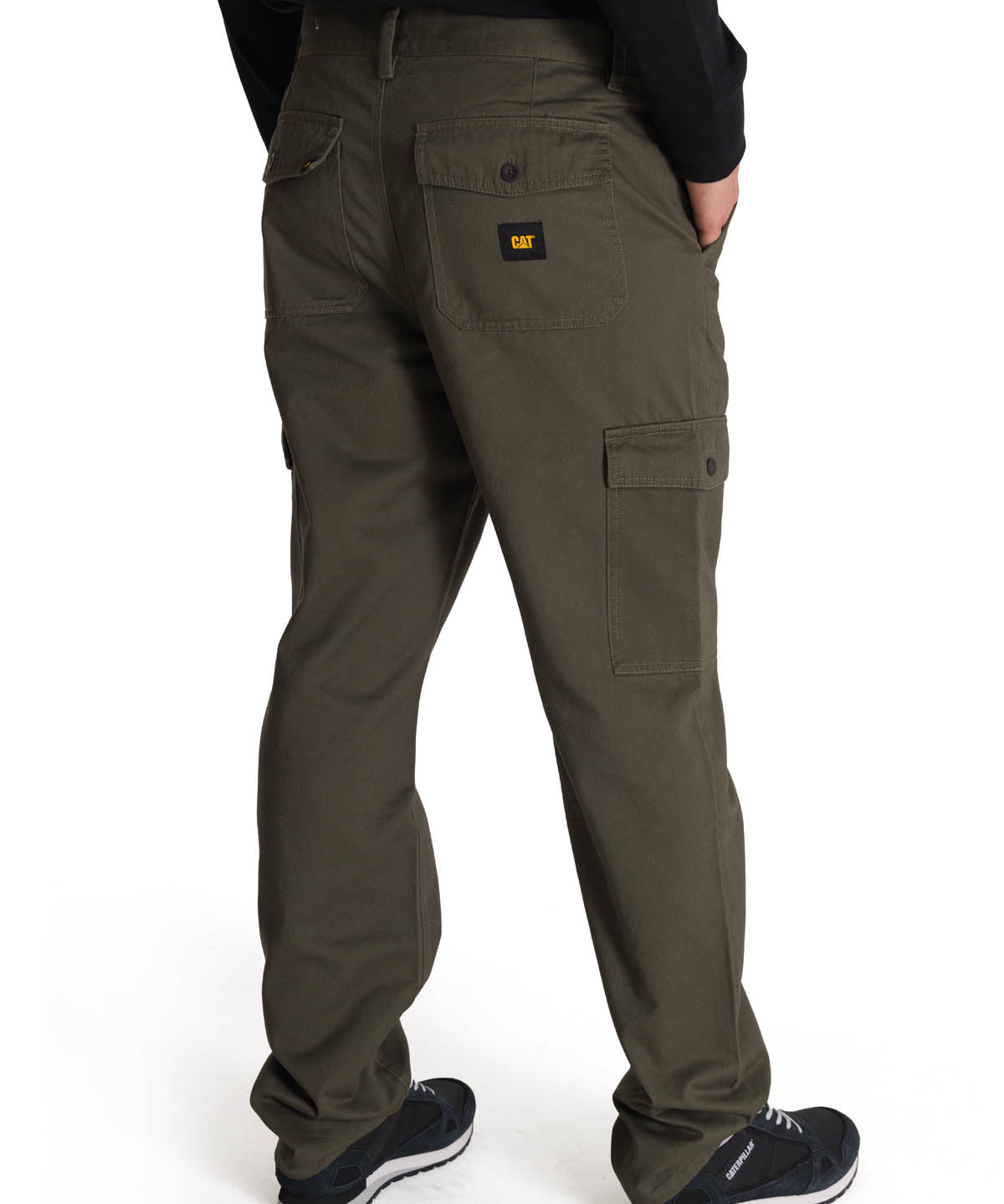 Pantalón Hombre Cargo Straight Oliva CAT