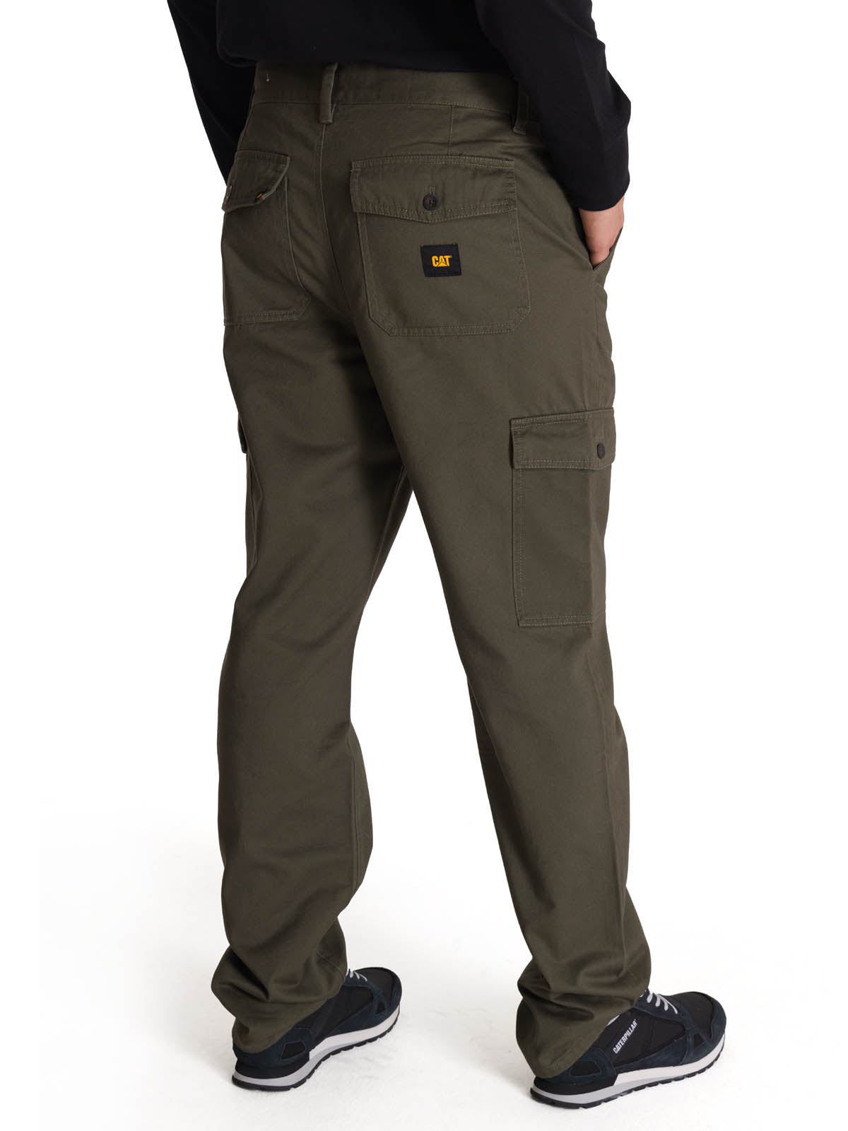 Pantalón Hombre Cargo Straight Oliva CAT