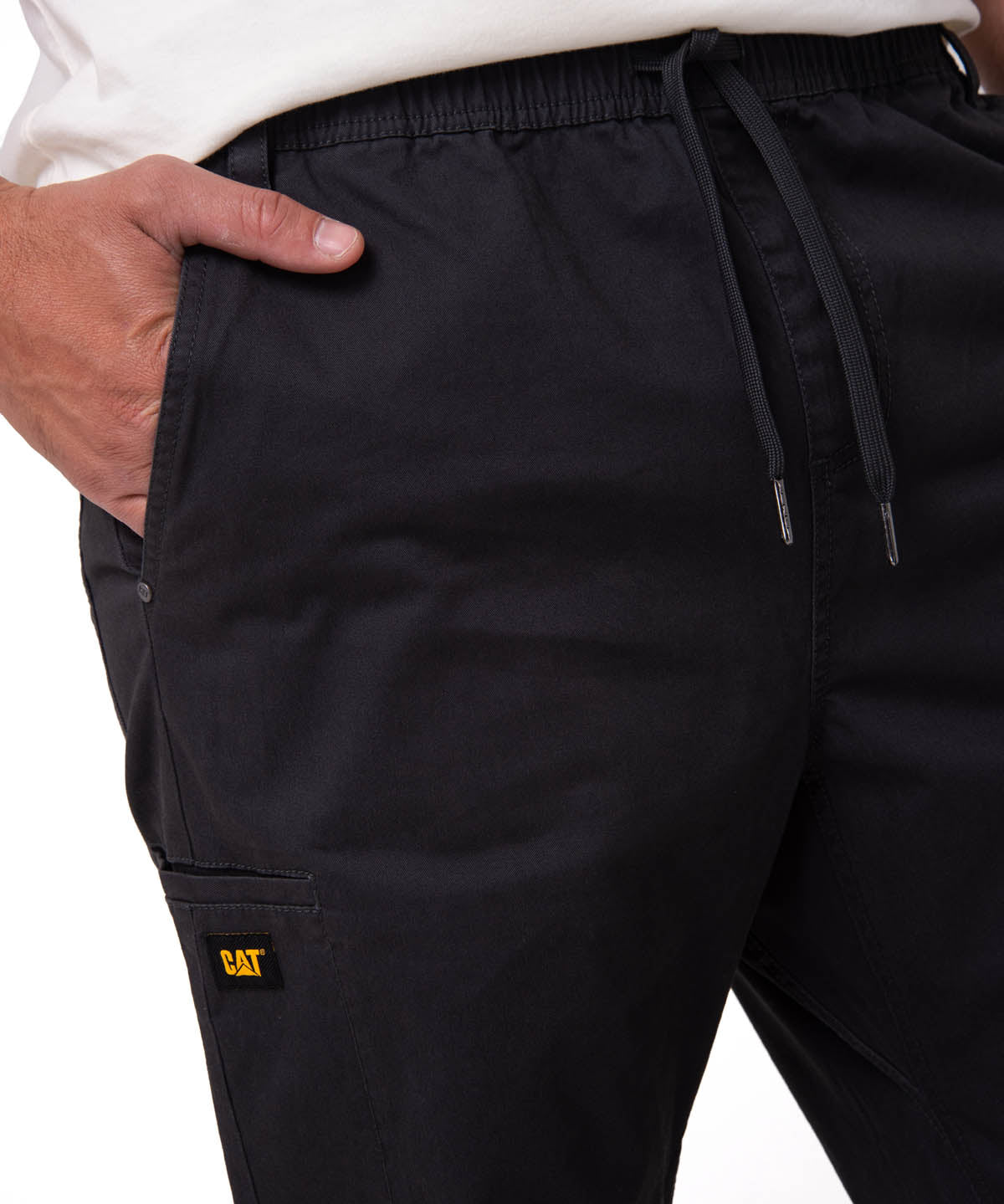 Pantalón Twill Hombre Stretch Utility Negro CAT