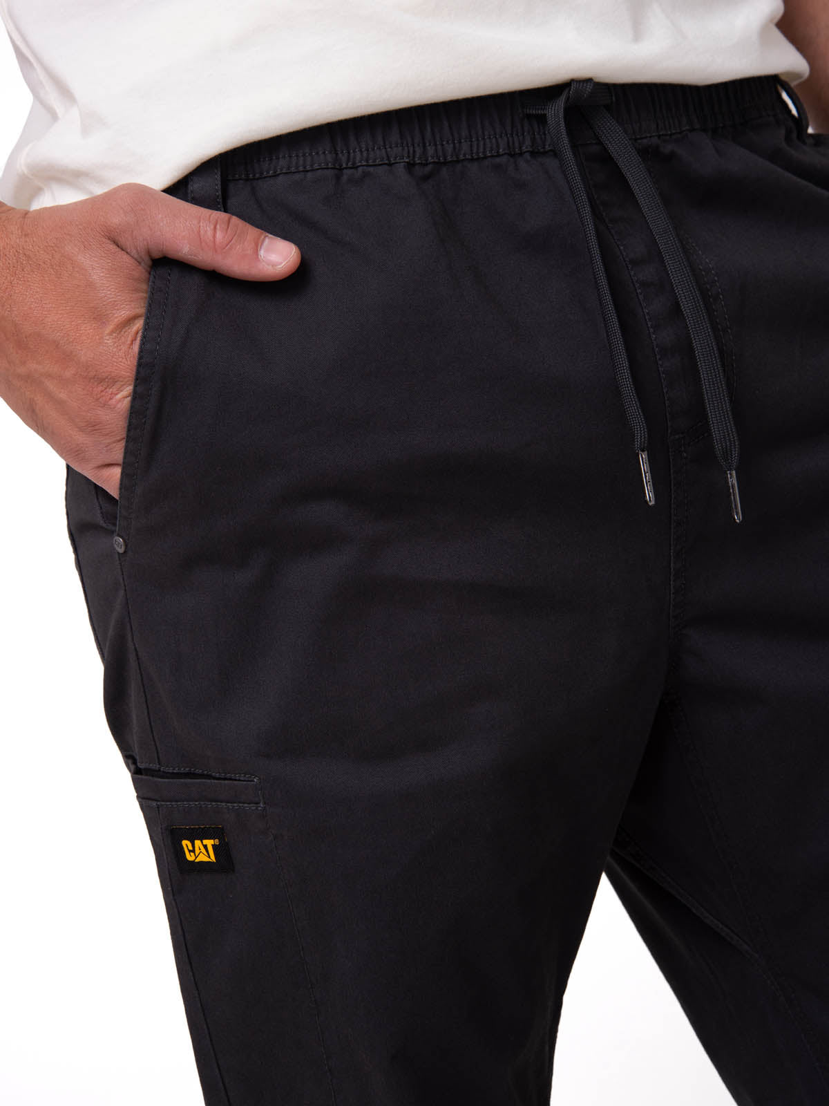 Pantalón Twill Hombre Stretch Utility Negro CAT