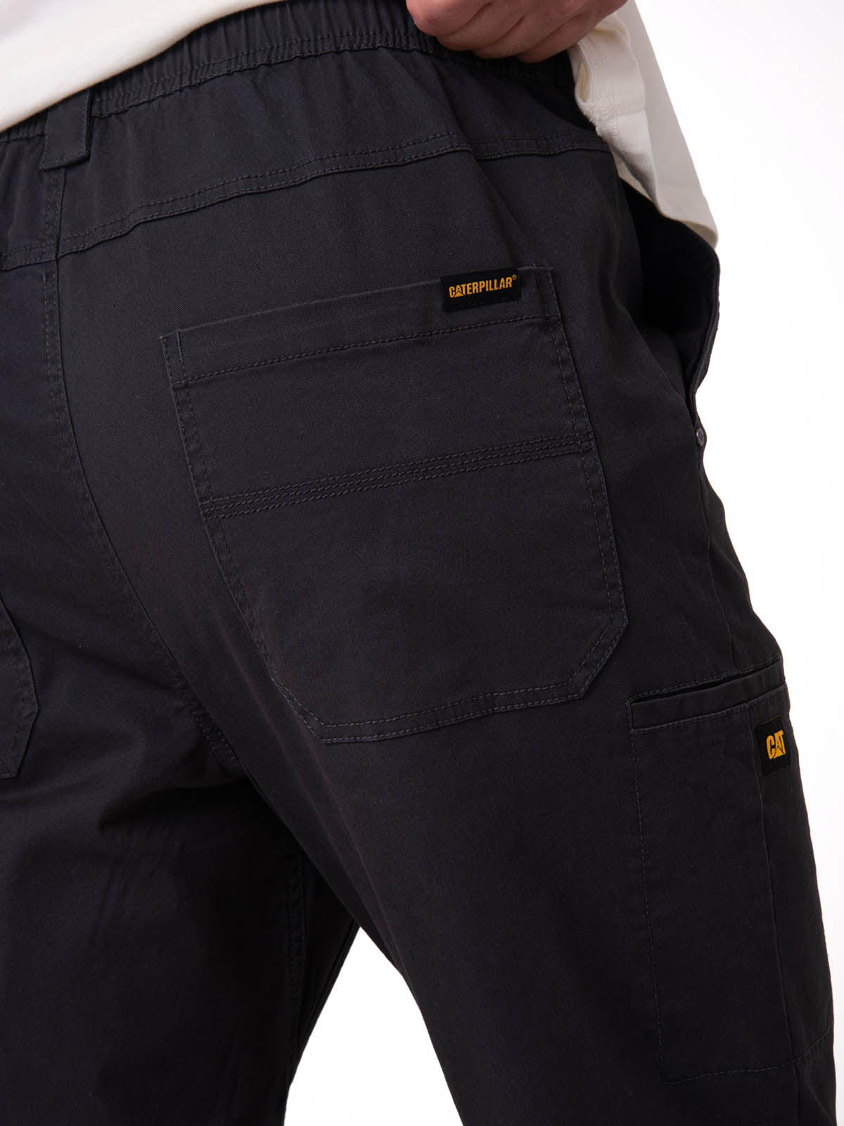 Pantalón Twill Hombre Stretch Utility Negro CAT