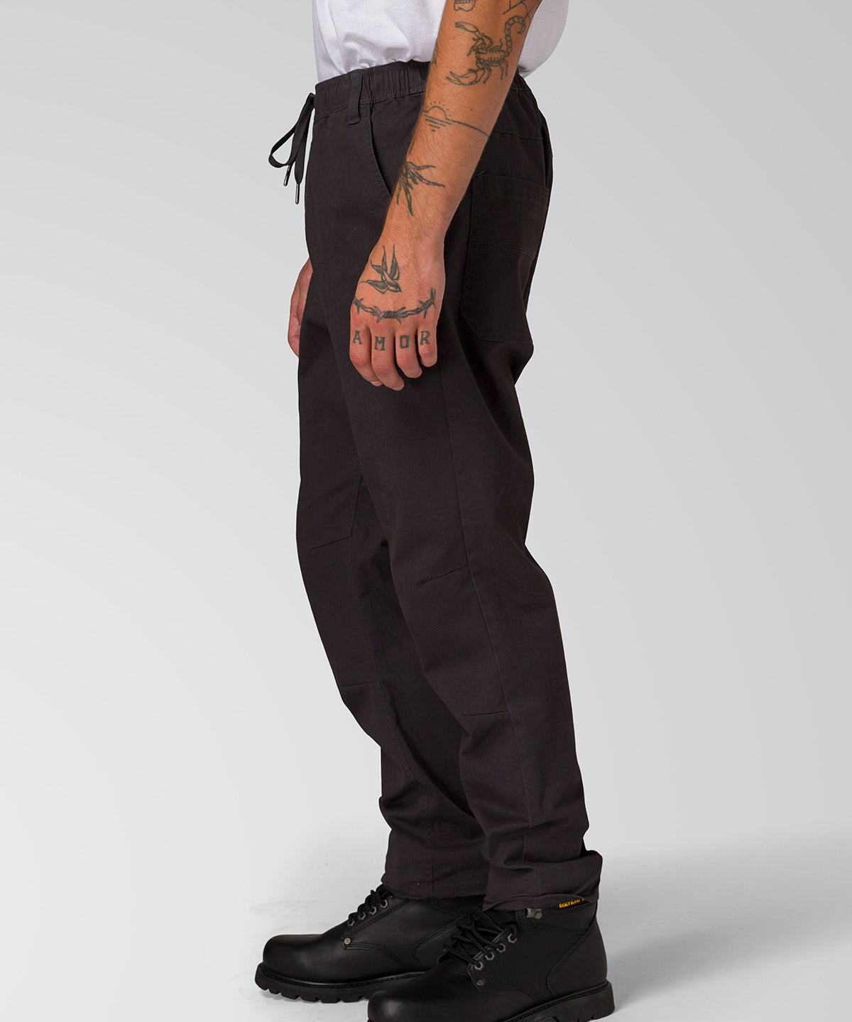 Pantalón Twill Hombre Stretch Utility Negro CAT