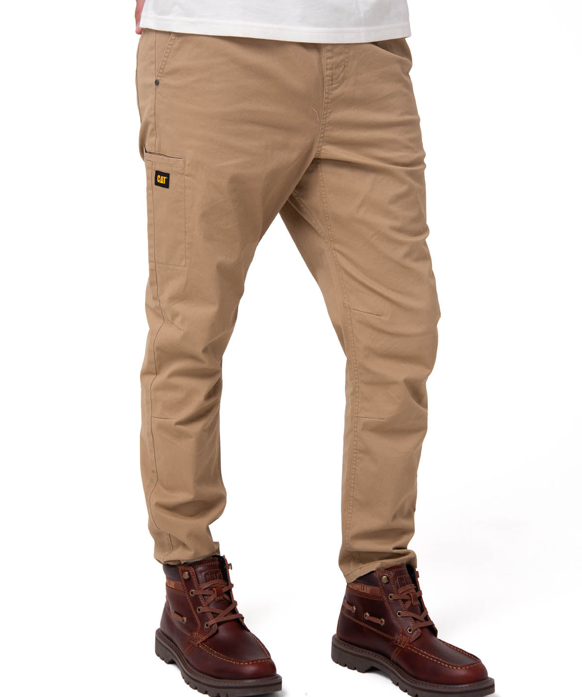 Pantalón Twill Hombre Stretch Utility Beige CAT