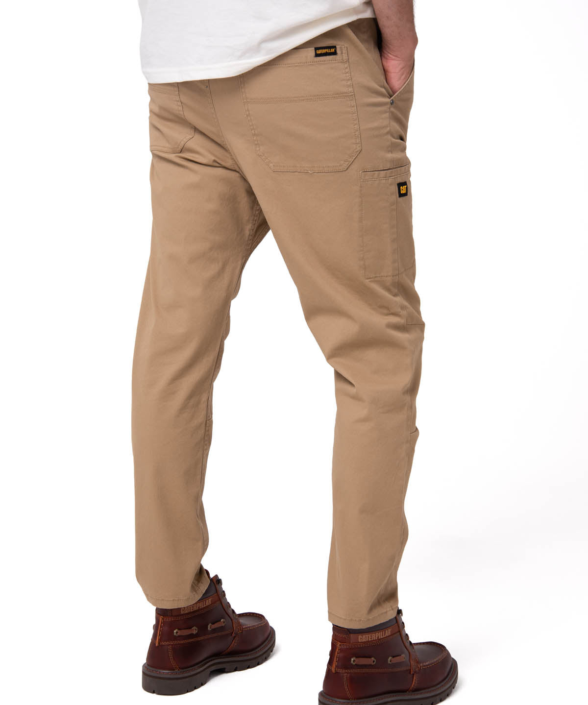 Pantalón Twill Hombre Stretch Utility Beige CAT