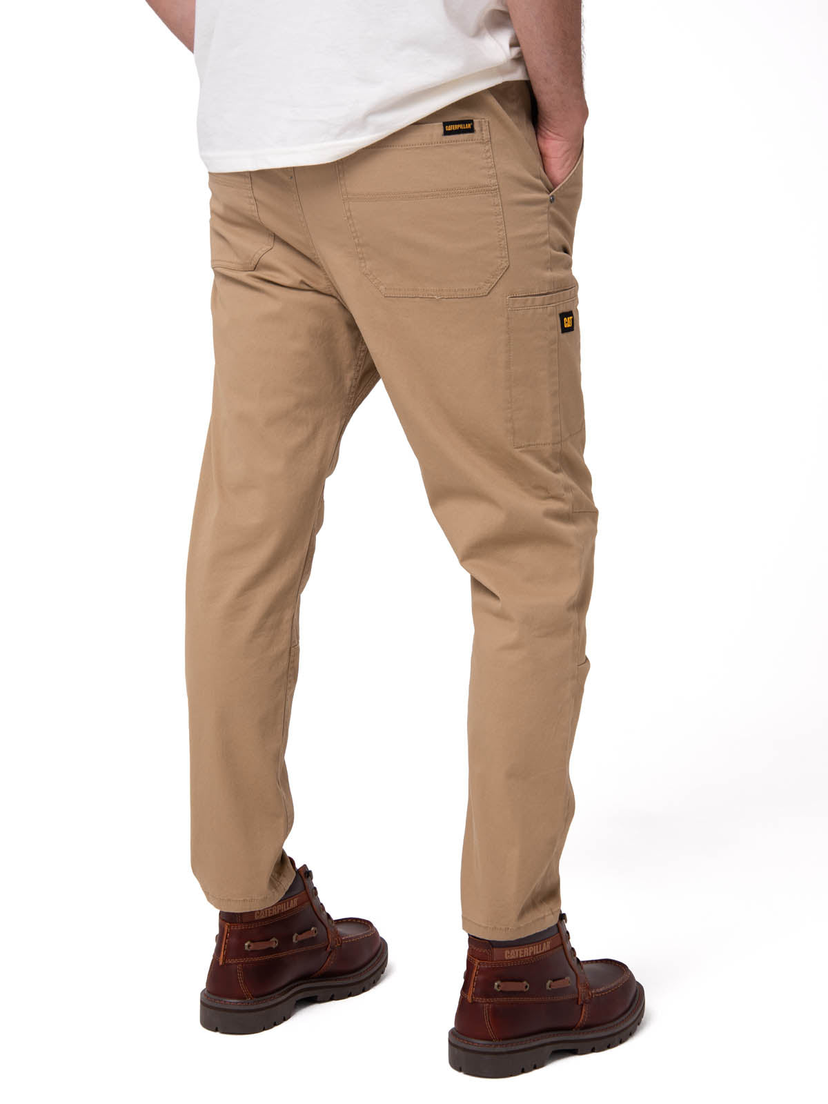 Pantalón Twill Hombre Stretch Utility Beige CAT