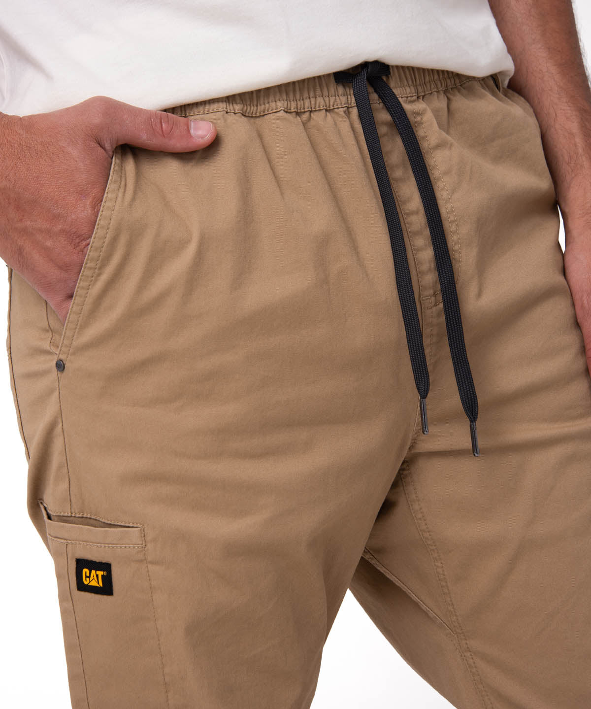 Pantalón Twill Hombre Stretch Utility Beige CAT