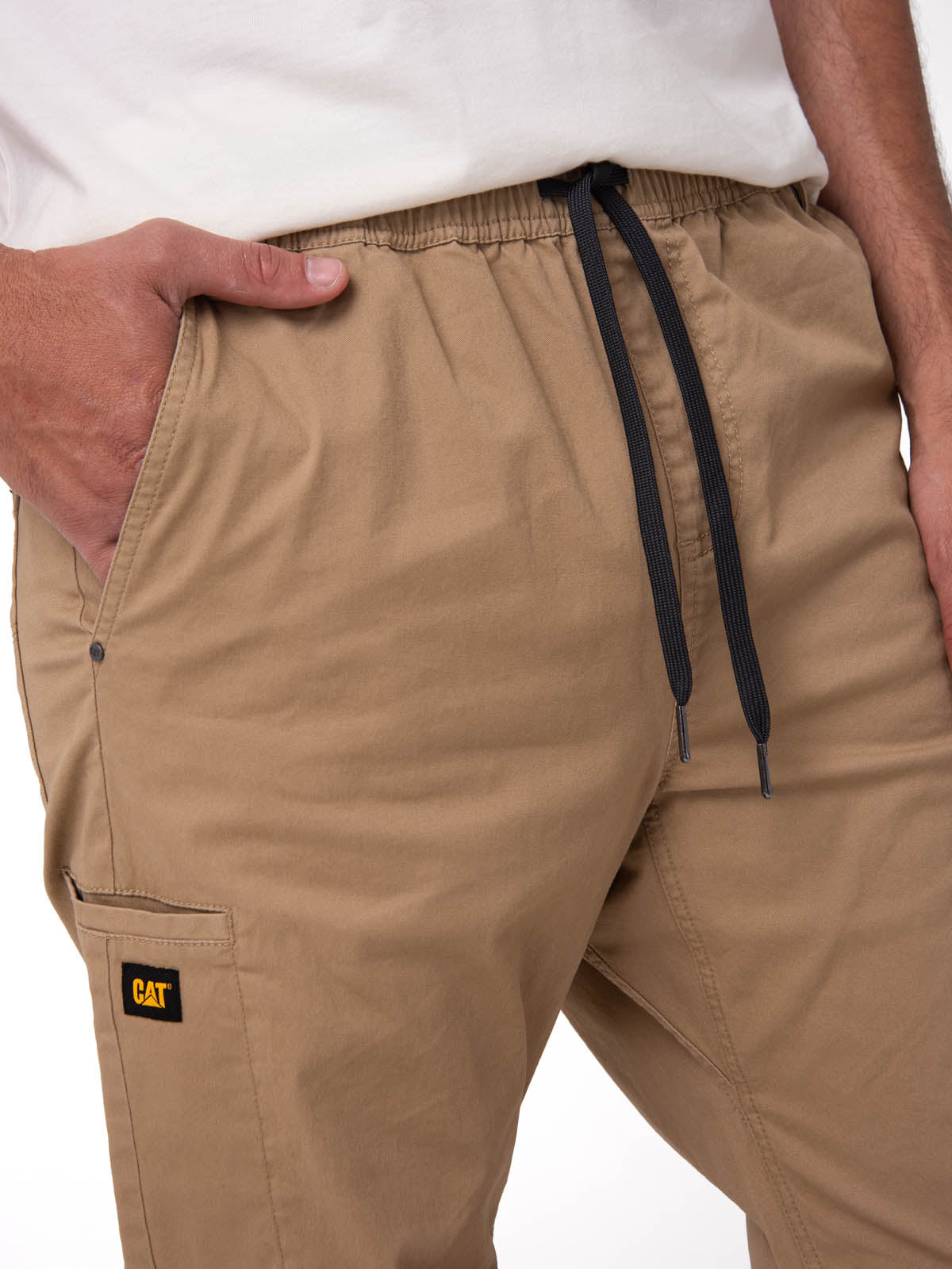 Pantalón Twill Hombre Stretch Utility Beige CAT