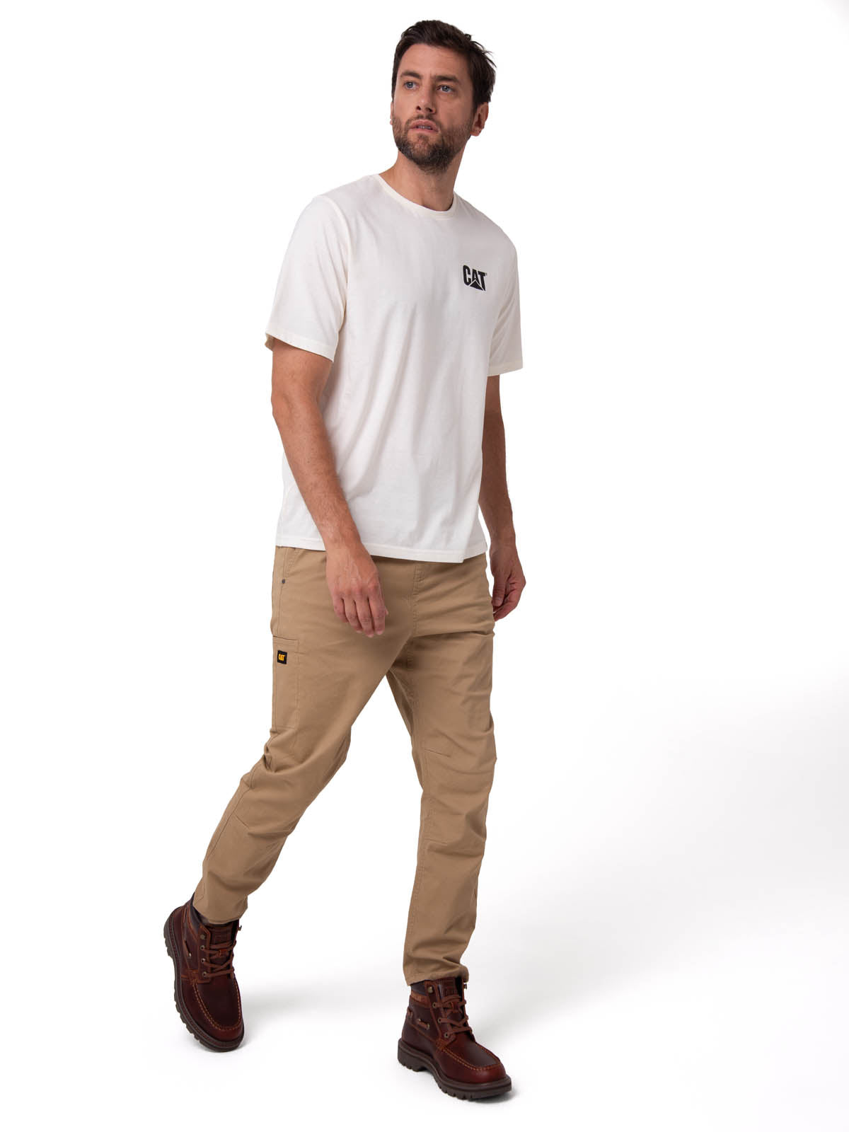Pantalón Twill Hombre Stretch Utility Beige CAT