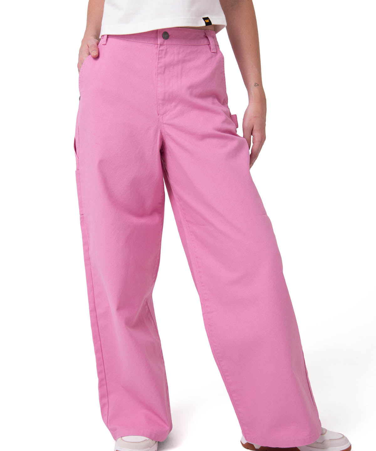 Pantalón Mujer Canvas Carpenter Rosa Cat