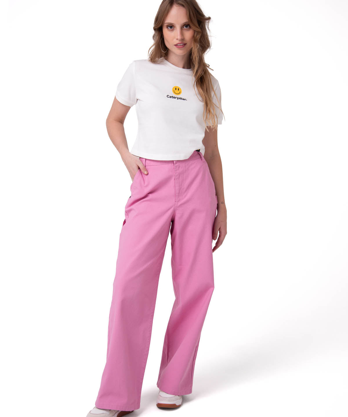 Pantalón Mujer Canvas Carpenter Rosa Cat