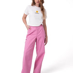 Pantalón Mujer Canvas Carpenter Rosa Cat