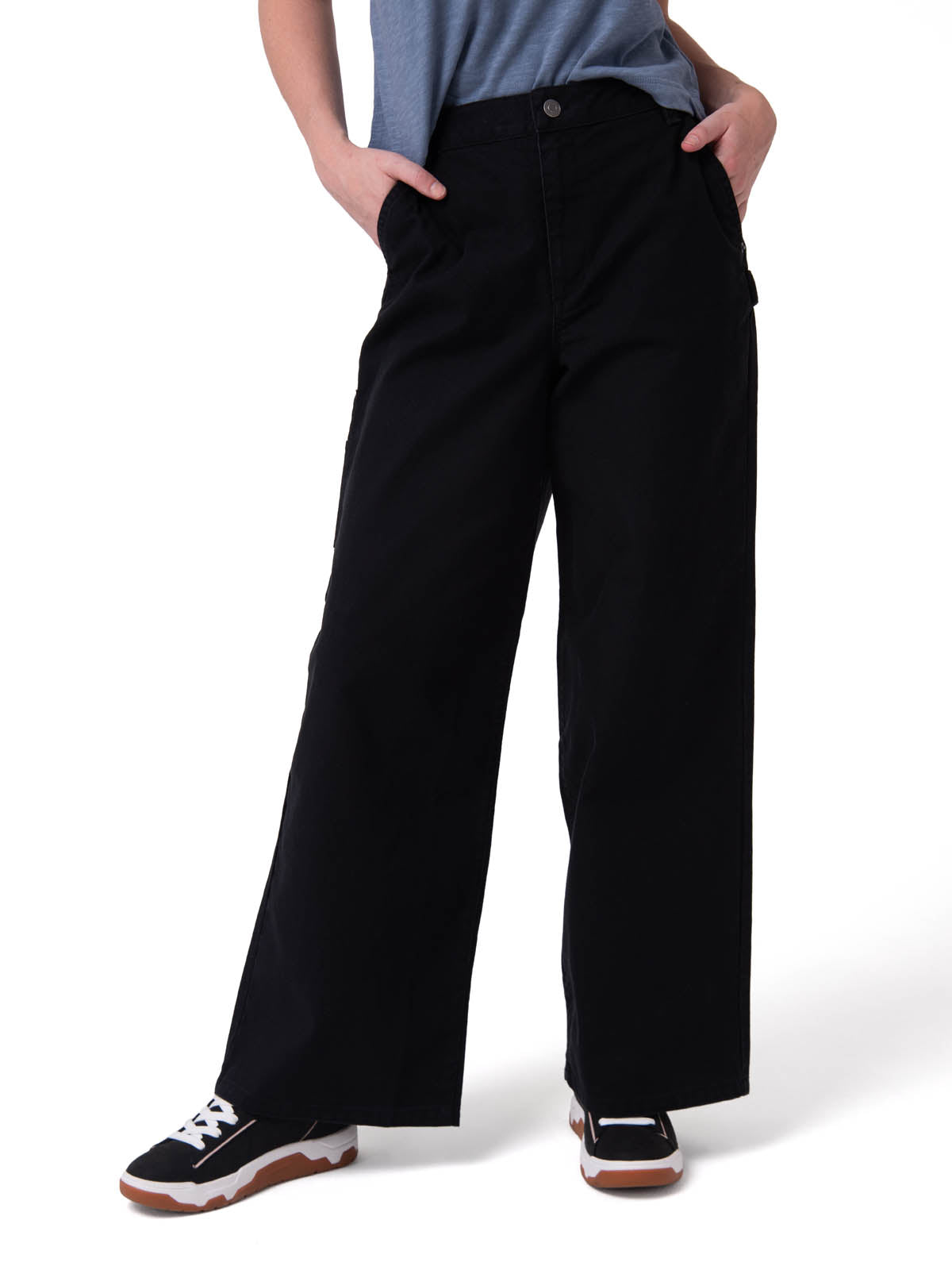 Pantalón Mujer Canvas Carpenter Negro Cat