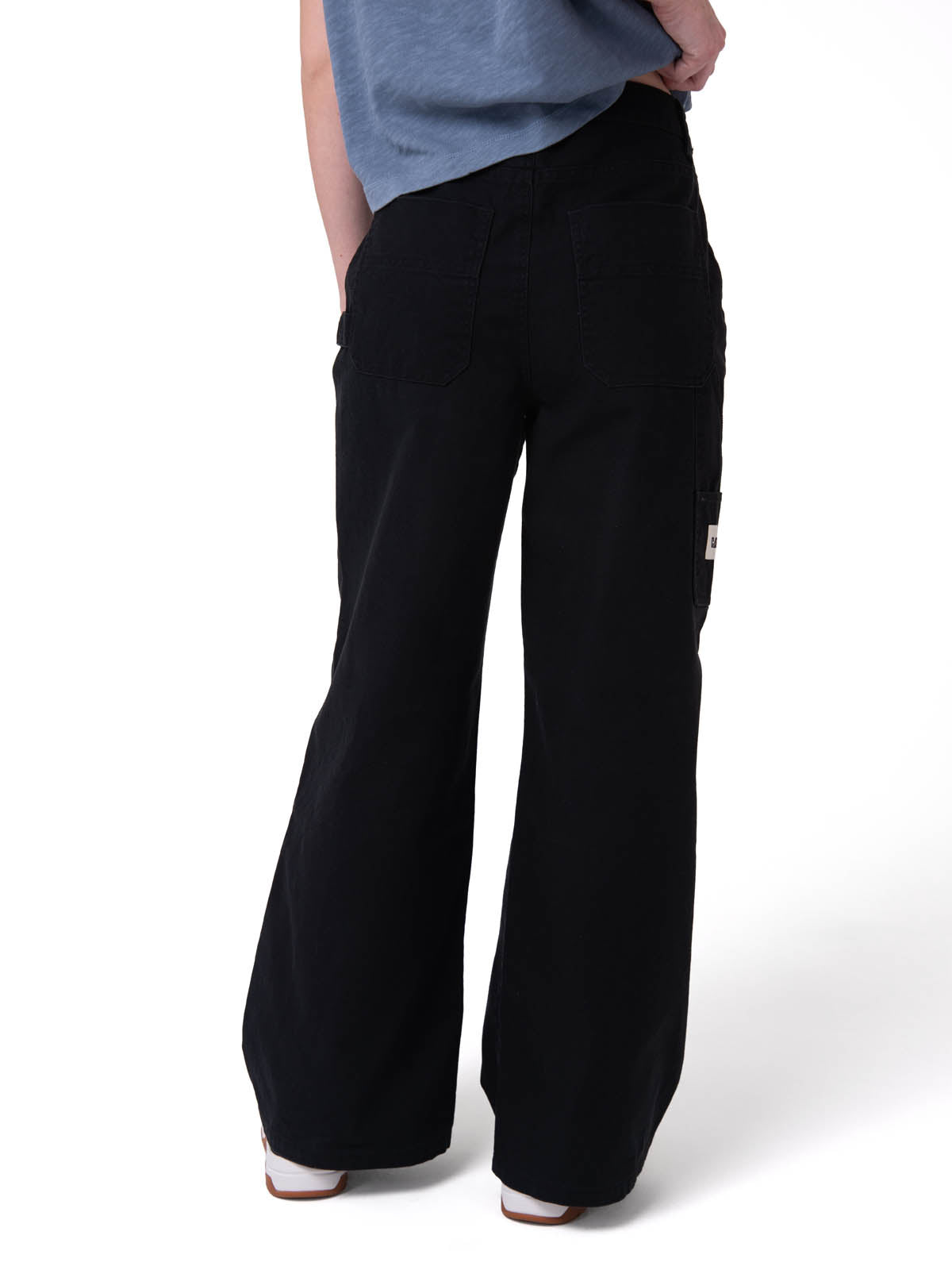Pantalón Mujer Canvas Carpenter Negro Cat