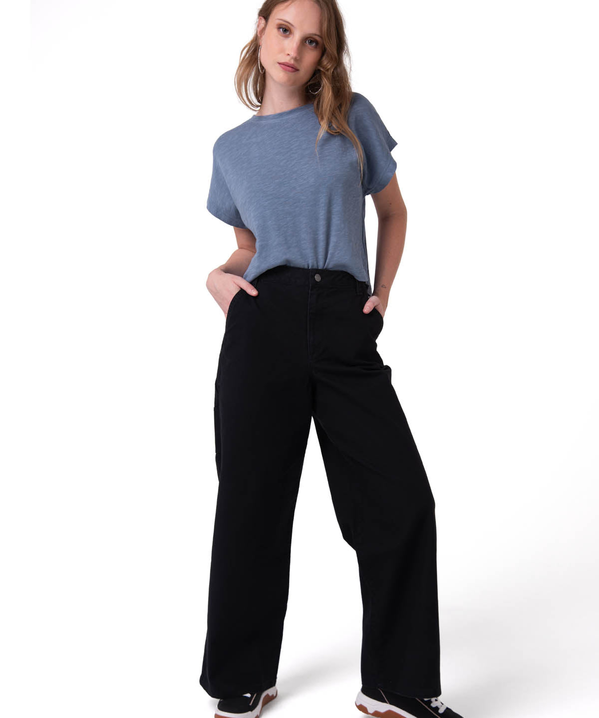 Pantalón Mujer Canvas Carpenter Negro Cat