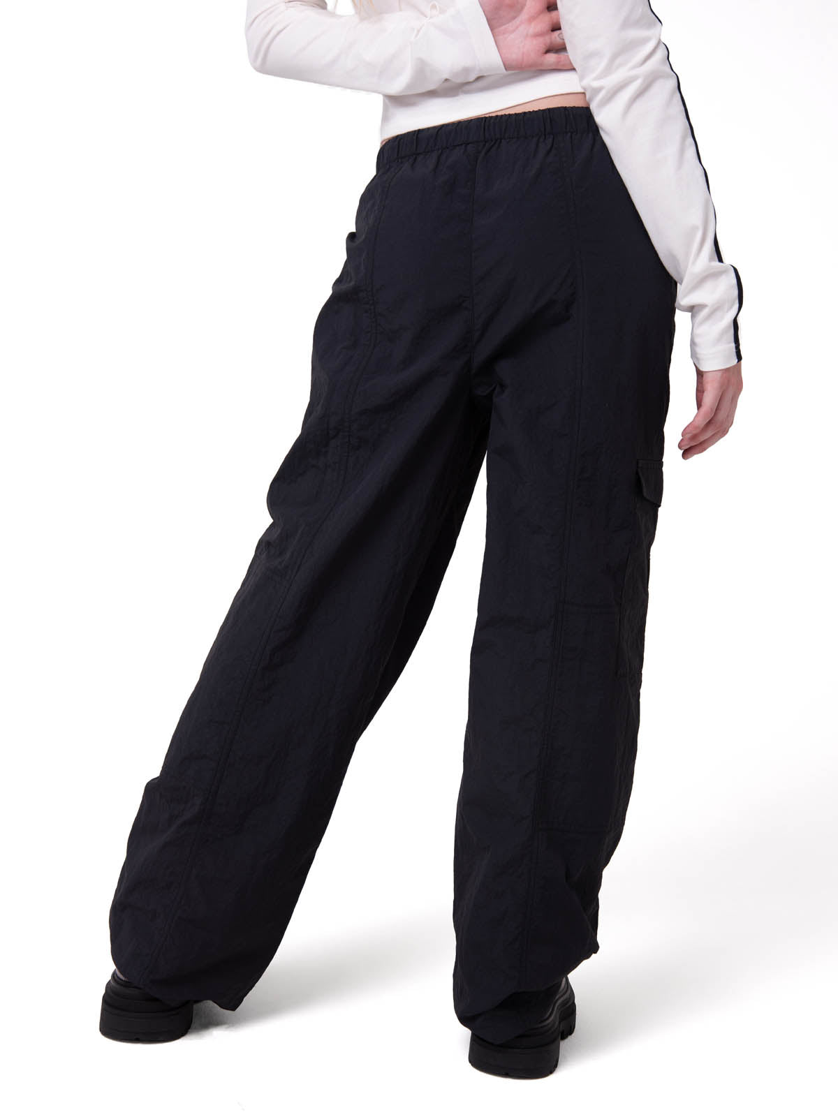 Pantalón Mujer Pull-On Cargo Negro Cat