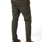 Pantalón Hombre Cargo Slim Verde Cat