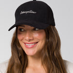 Jockey Con Broche Mujer W'S Script Hat Negro Cat