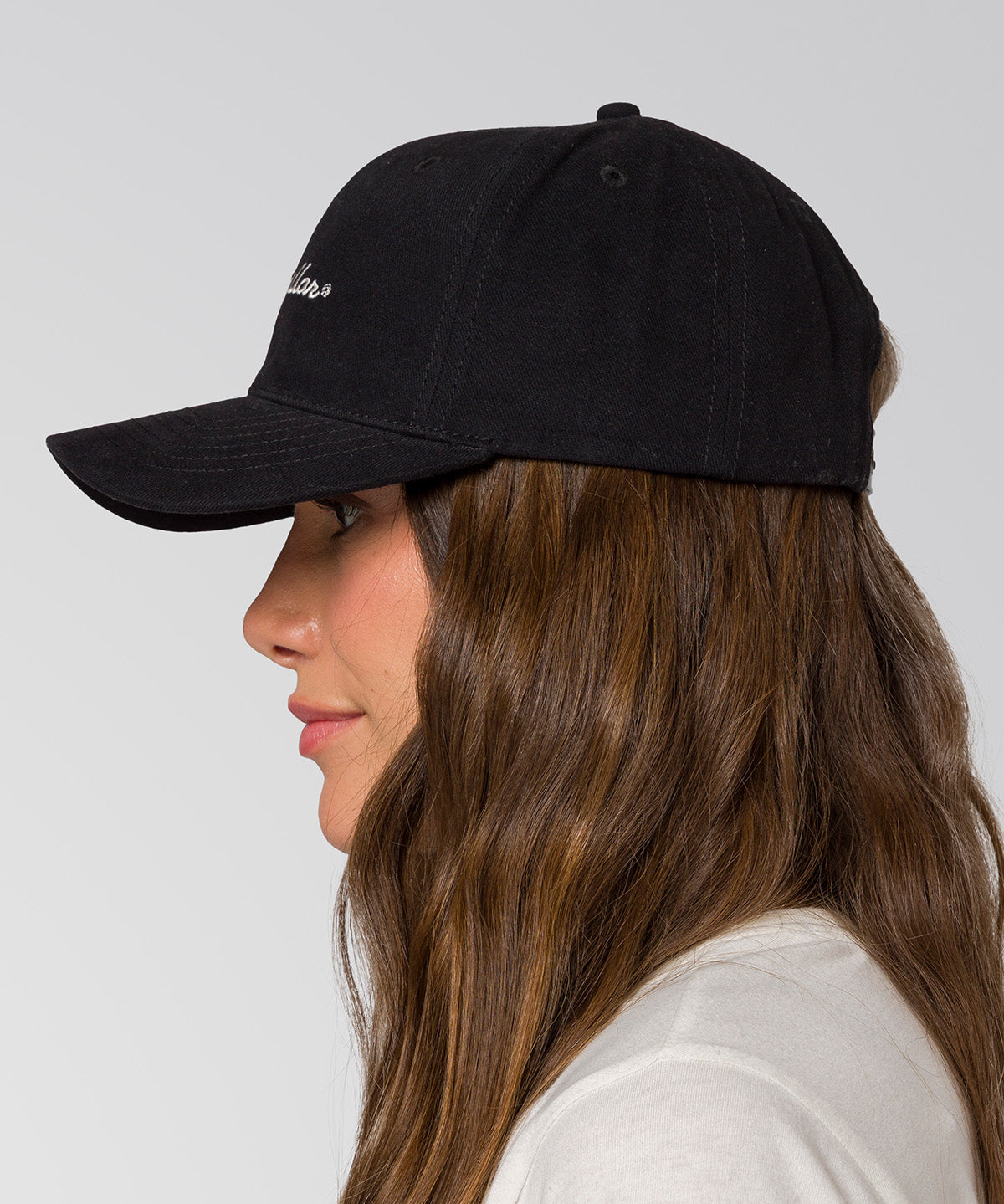 Jockey Con Broche Mujer W'S Script Hat Negro Cat