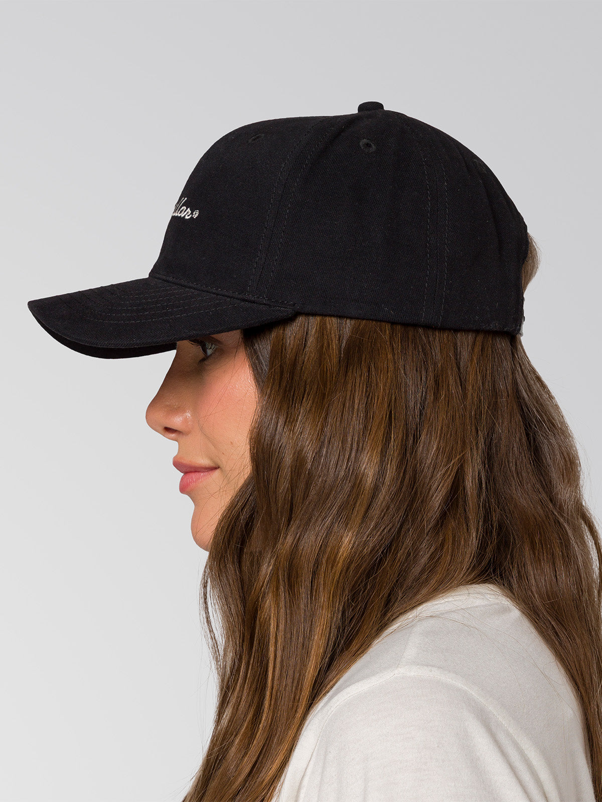Jockey Con Broche Mujer W'S Script Hat Negro Cat