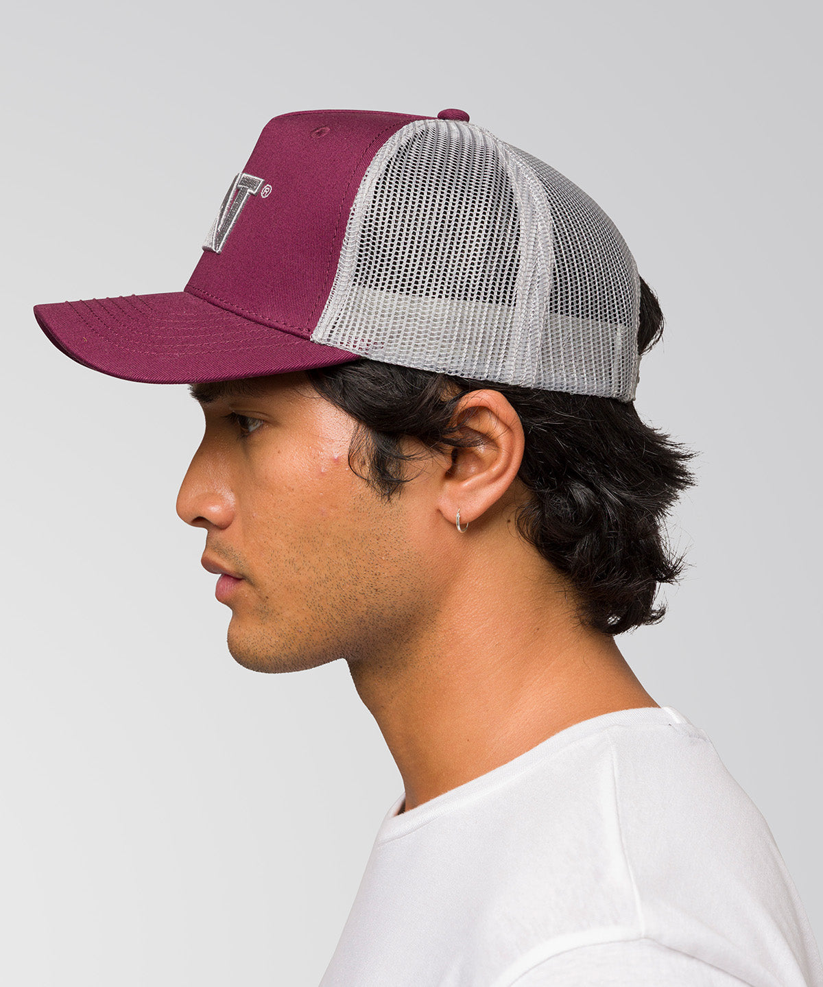 Jockey Malla Hombre Logo Burdeo CAT