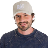 Jockey Con Hebilla Casual Unisex Pigment Dyed Cat Logo Hat Beige Cat