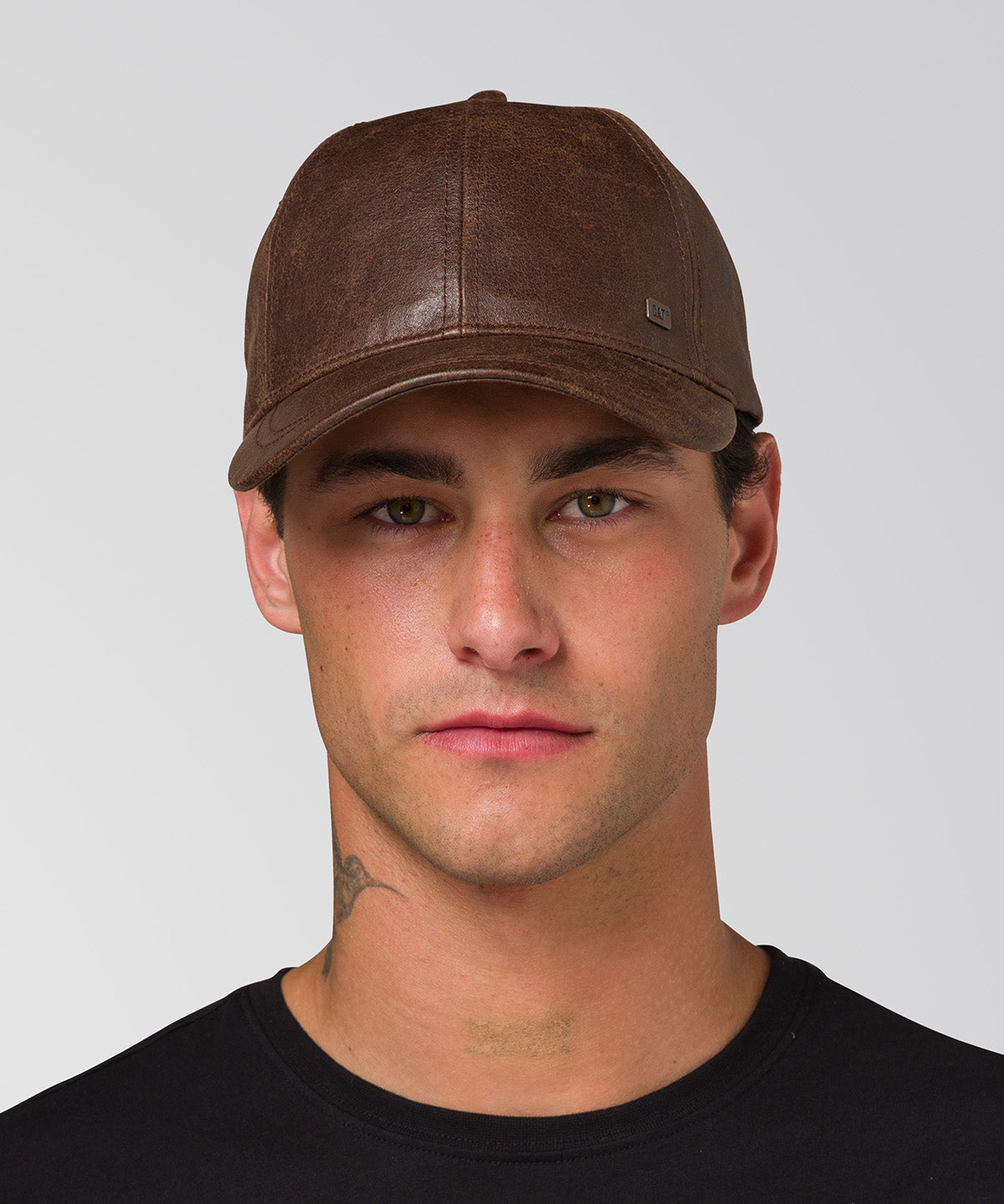 Jockey Cuero Francés Casual Unisex Faux Leather Hat Café Cat