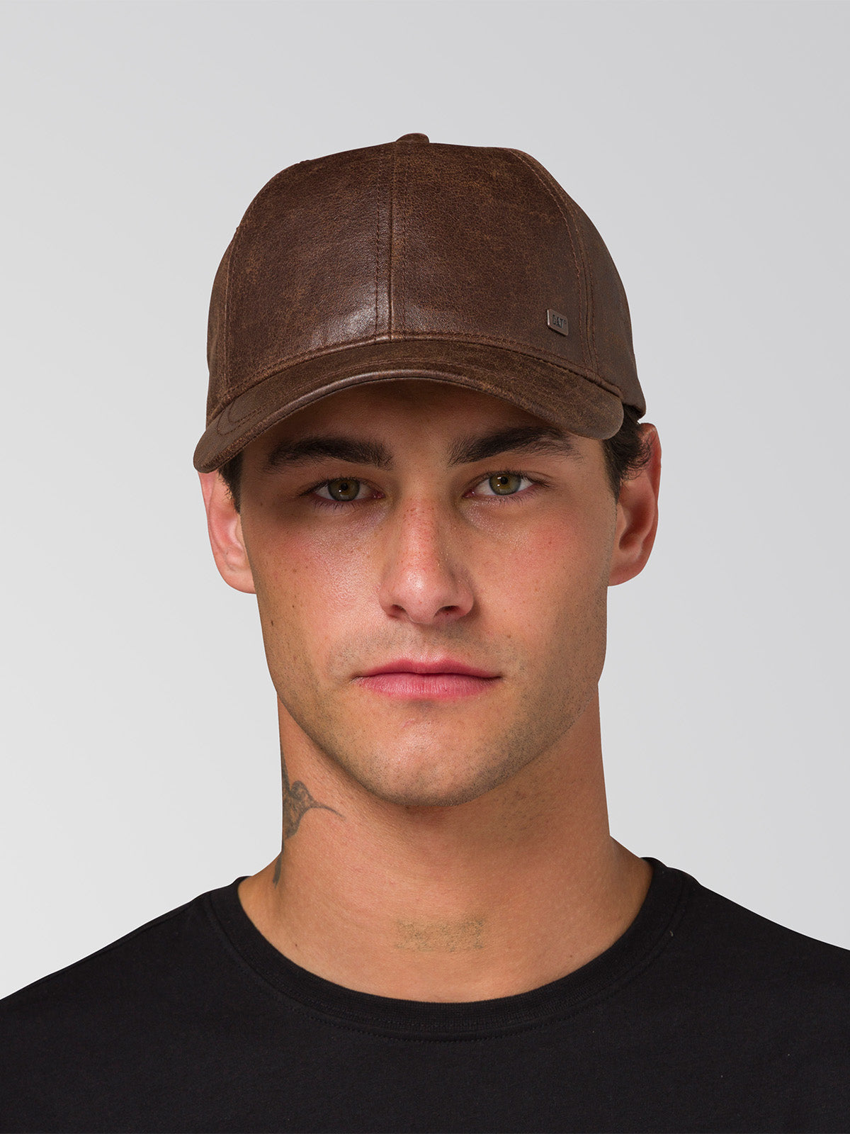Jockey Cuero Francés Casual Unisex Faux Leather Hat Café Cat