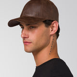 Jockey Cuero Francés Casual Unisex Faux Leather Hat Café Cat