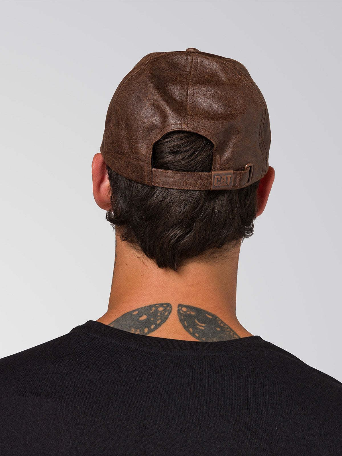 Jockey Cuero Francés Casual Unisex Faux Leather Hat Café Cat