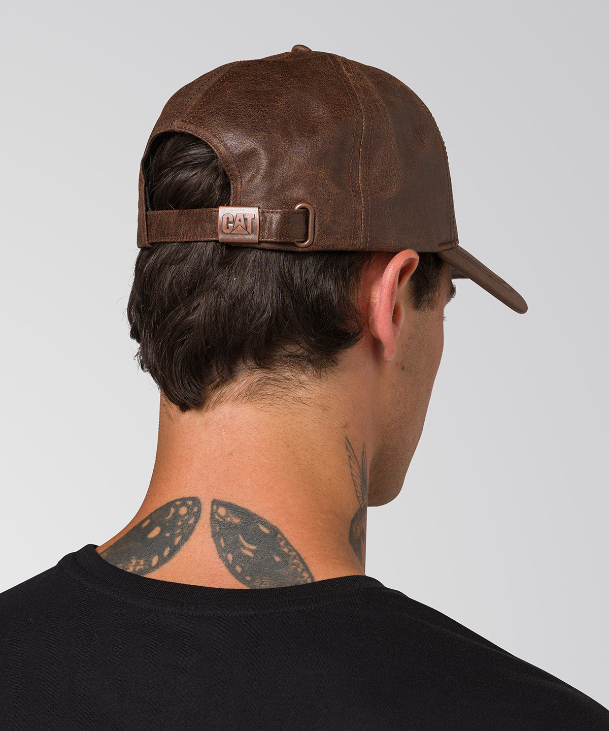 Jockey Cuero Francés Casual Unisex Faux Leather Hat Café Cat