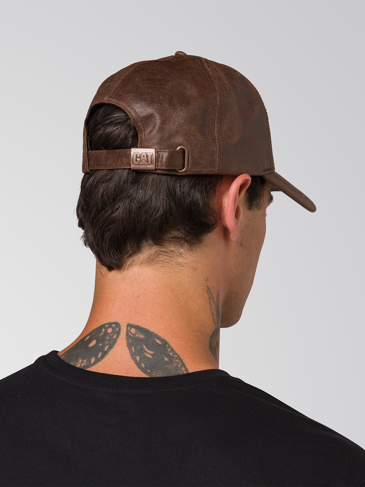 Jockey Cuero Francés Casual Unisex Faux Leather Hat Café Cat