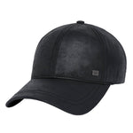 Jockey Cuero Francés Casual Unisex Faux Leather Hat Negro Cat