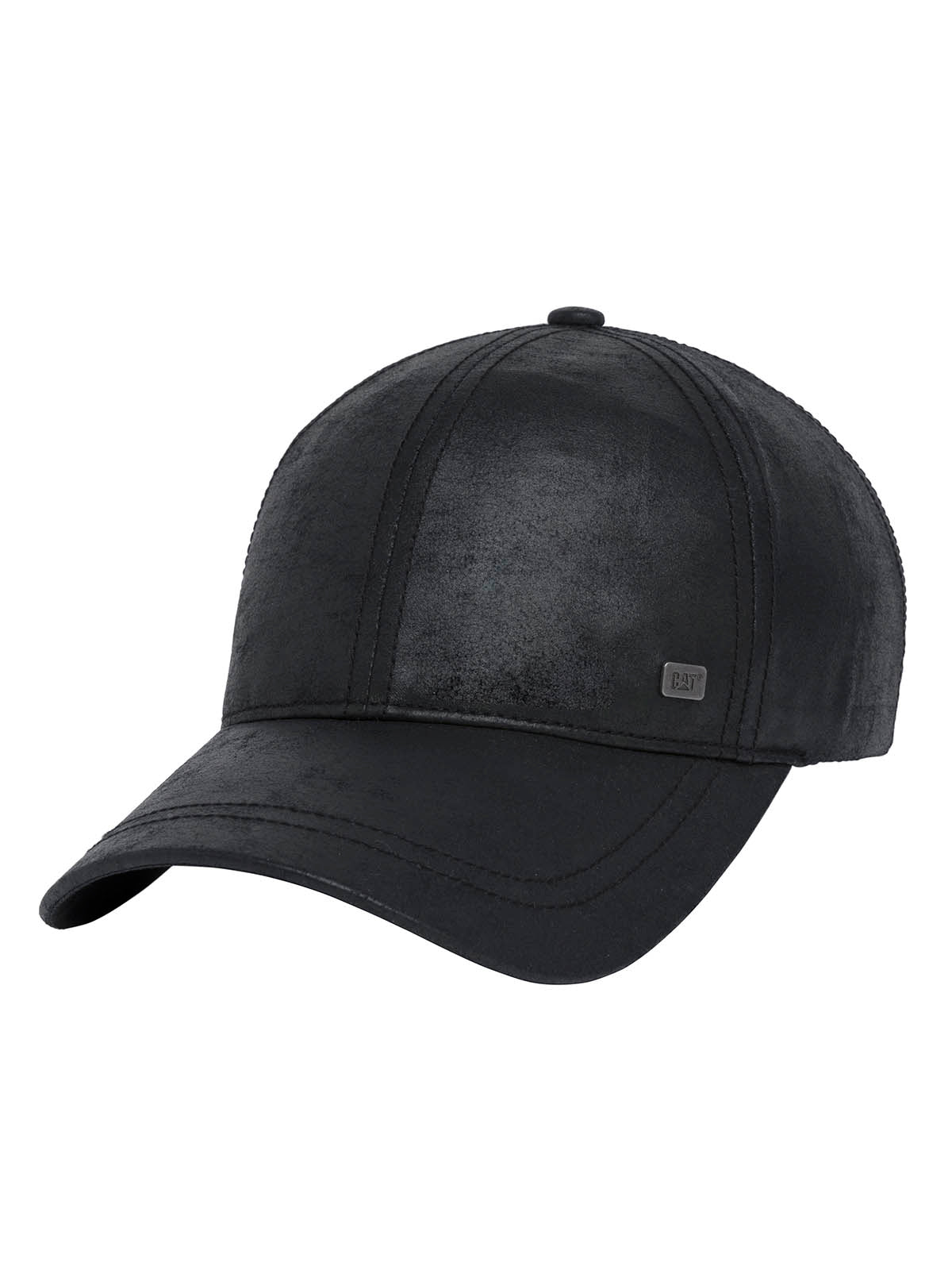Jockey Cuero Francés Casual Unisex Faux Leather Hat Negro Cat