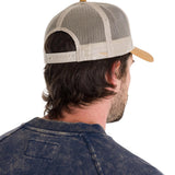 Jockey Con Broche Hombre Diamond 7-Panel Mesh Back Hat Gris Claro Cat
