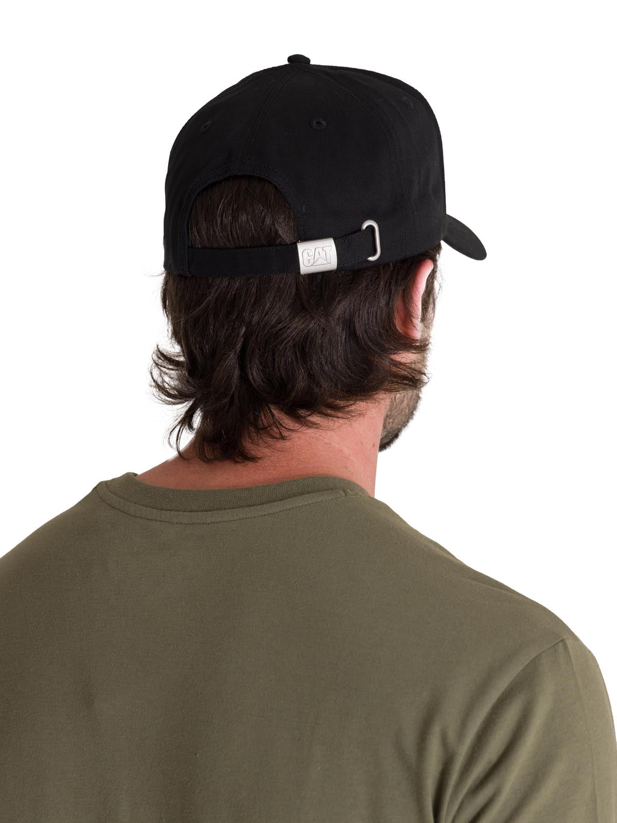 Jockey Algodón Casual Hombre Caution Logo Hat Negro Cat