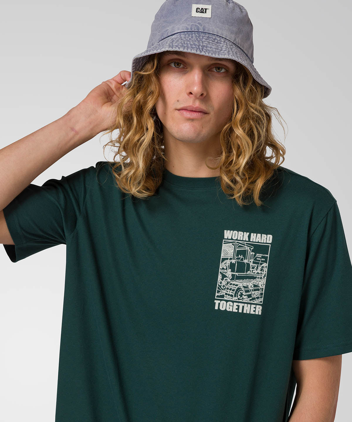 Gorro Bucket Unisex Sun Hat Azul CAT