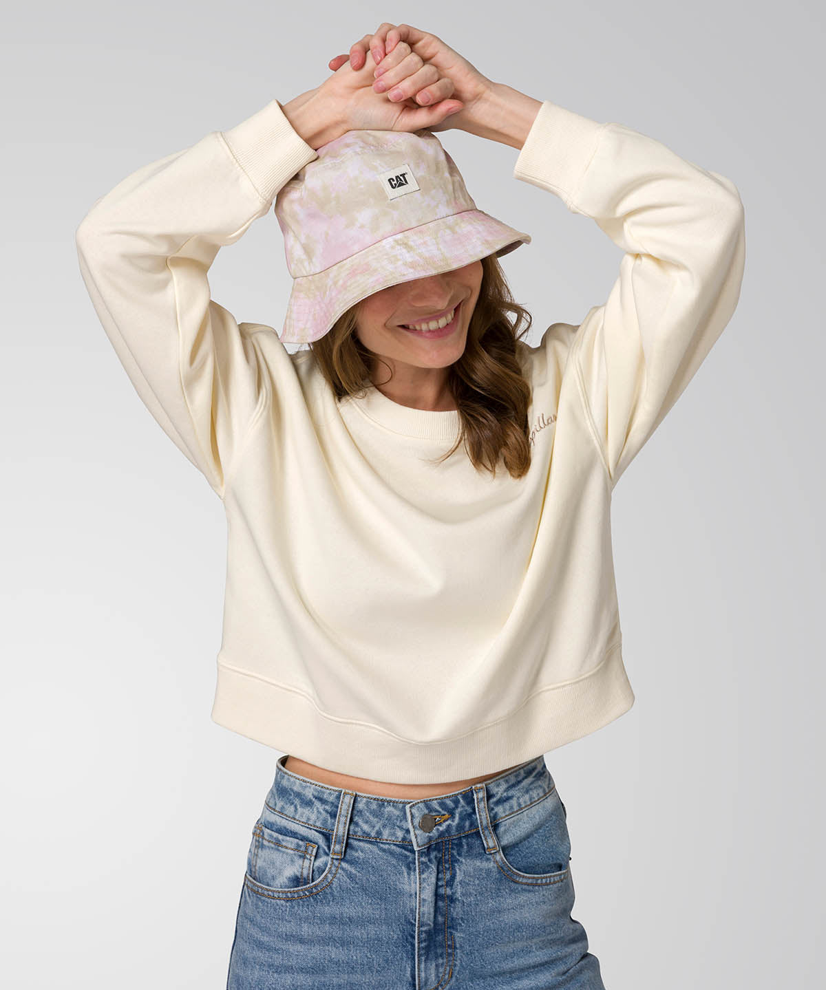 Gorro Bucket Unisex Sun Hat Rosa CAT