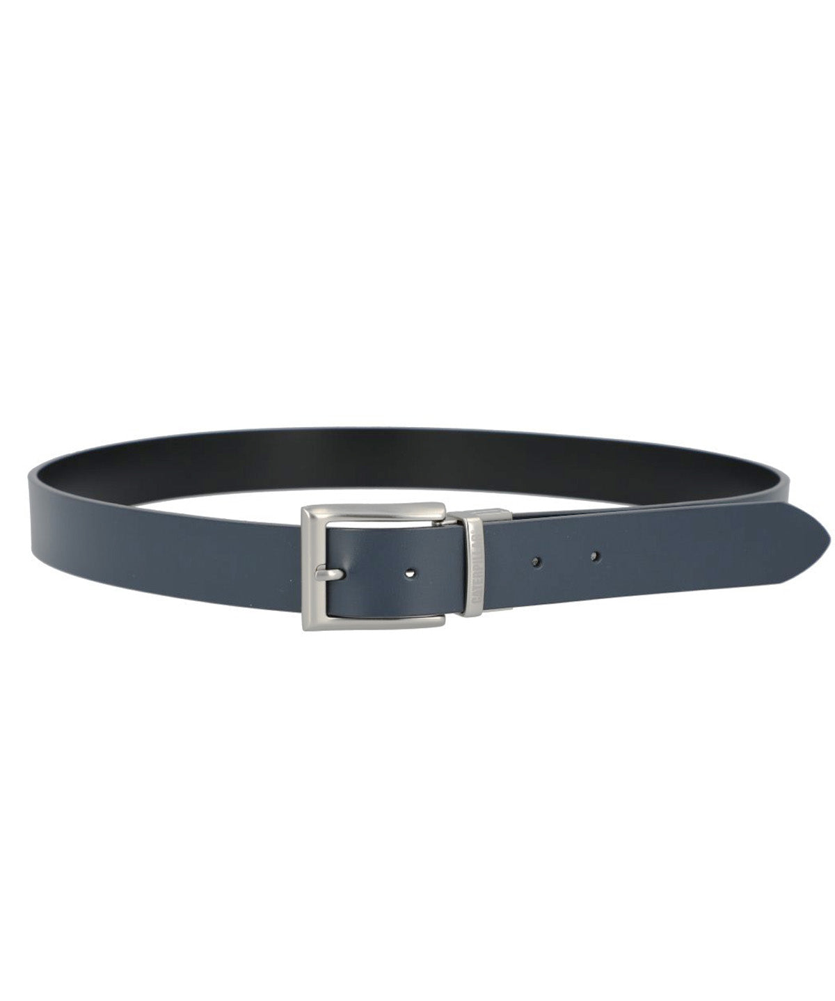 Cinturón de Cuero PU Hombre Reversible Negro-Azul CAT