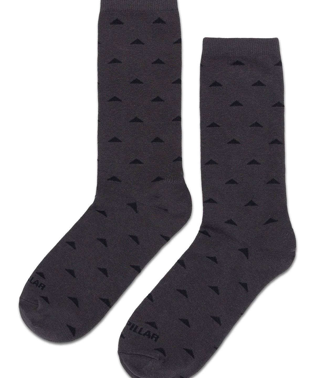 Calcetín Hombre Crew Sock Triangulo Negro CAT