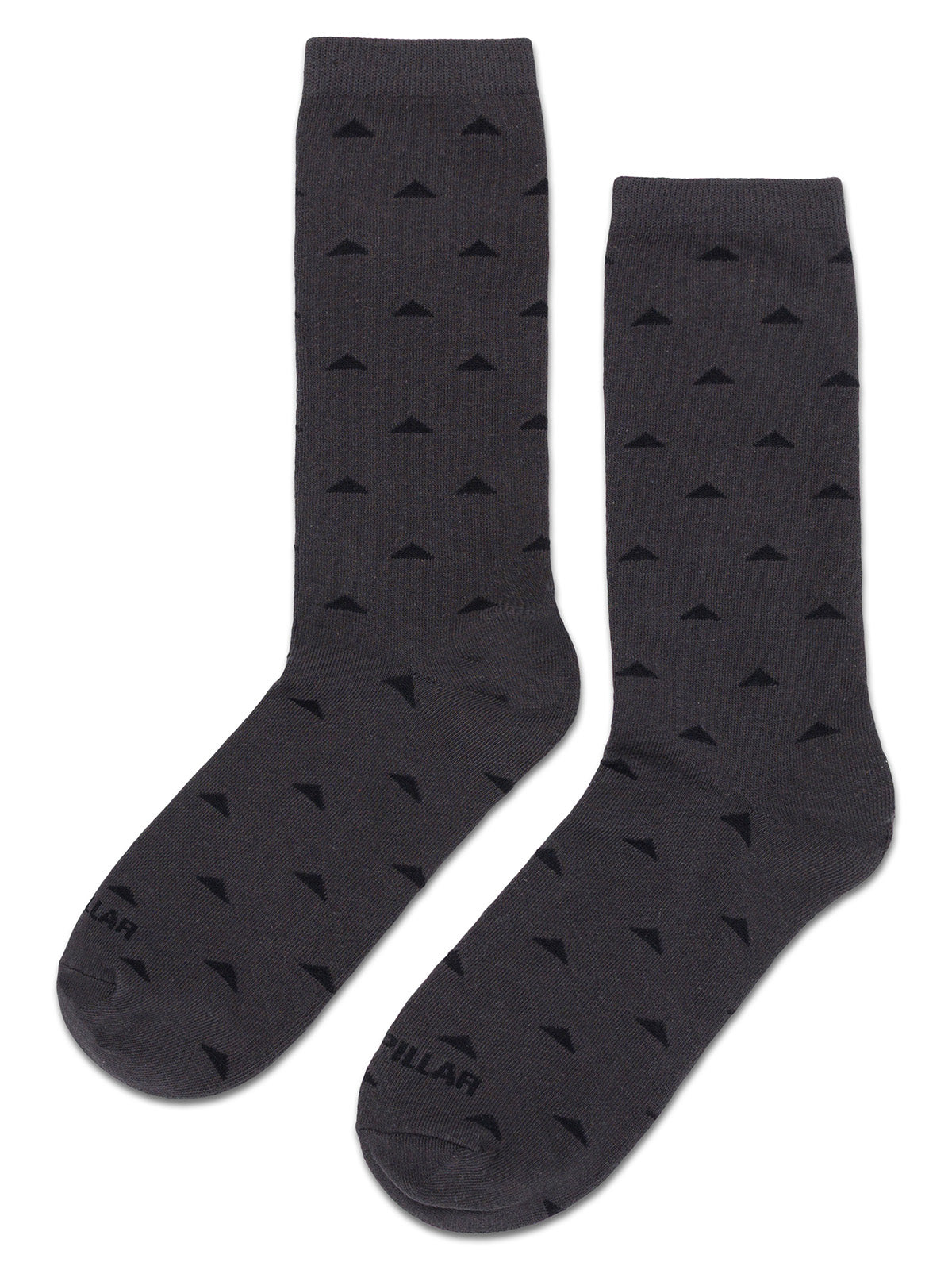 Calcetín Hombre Crew Sock Triangulo Negro CAT