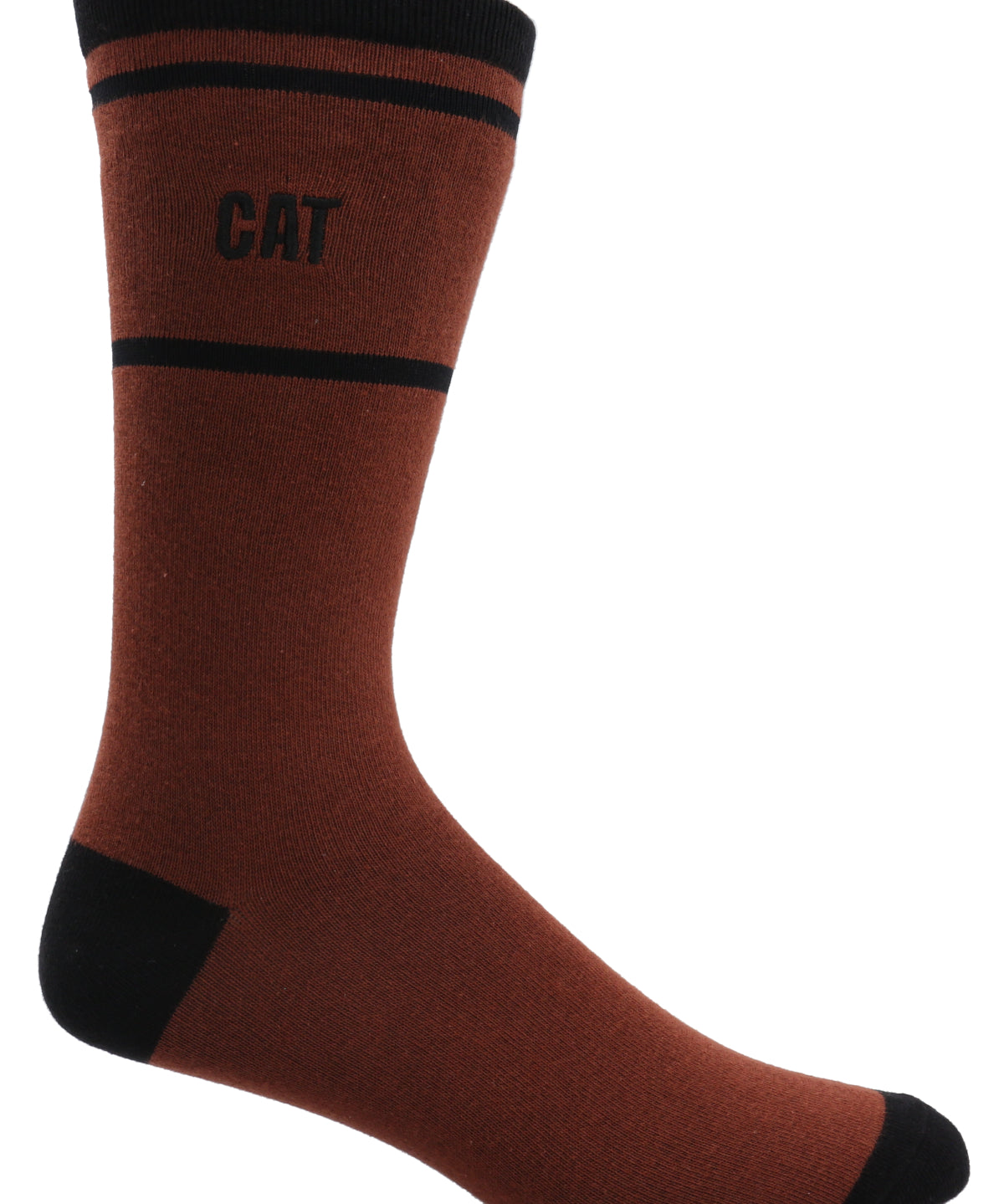 Calcetín Largo Hombre Diseño Triángulo Café CAT