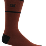 Calcetín Largo Hombre Diseño Triángulo Café CAT