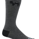 Calcetín Largo Hombre Diseño Bisonte Gris CAT