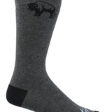 Calcetín Largo Hombre Diseño Bisonte Gris CAT