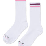 Calcetín Mujer Crew Sock Rayas Blanco CAT