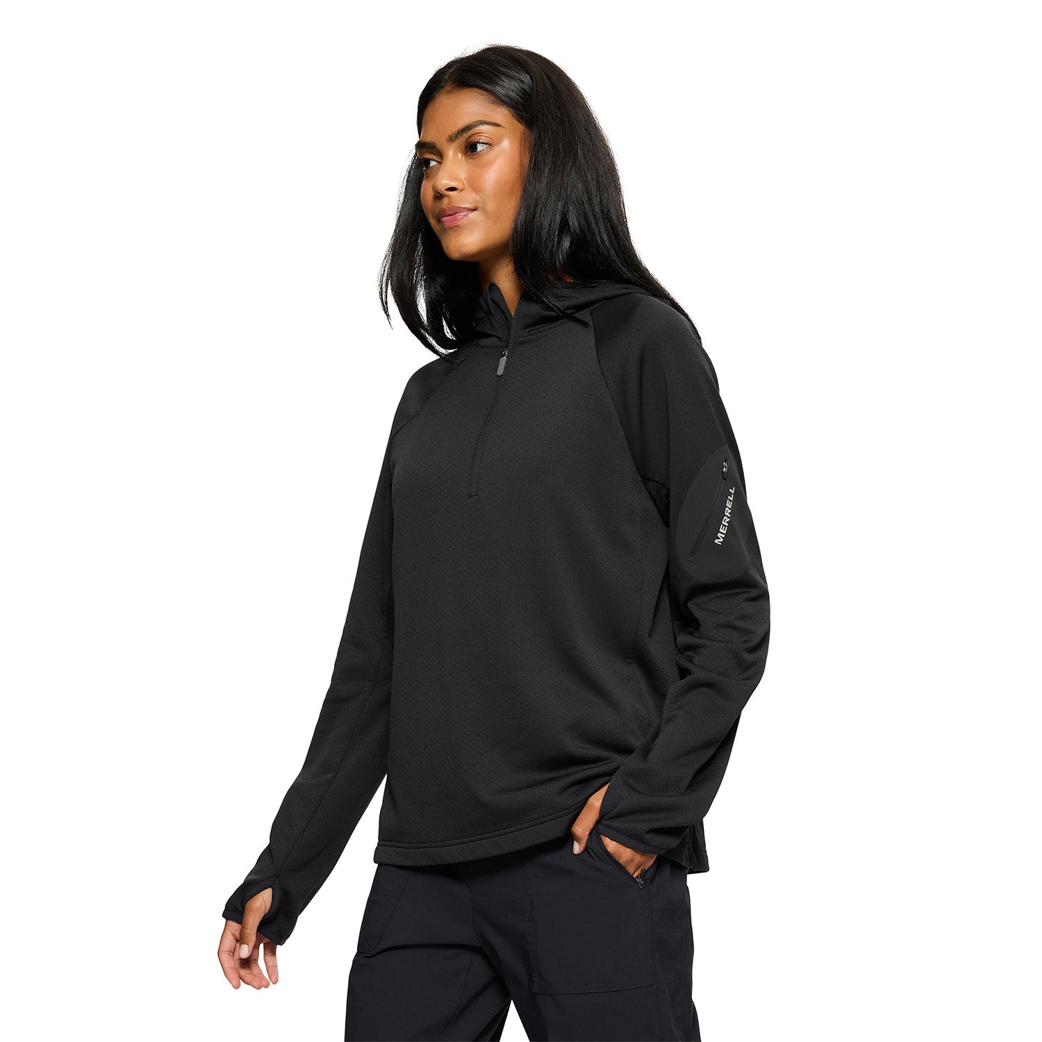 Poleron Mujer Active Negro Merrell