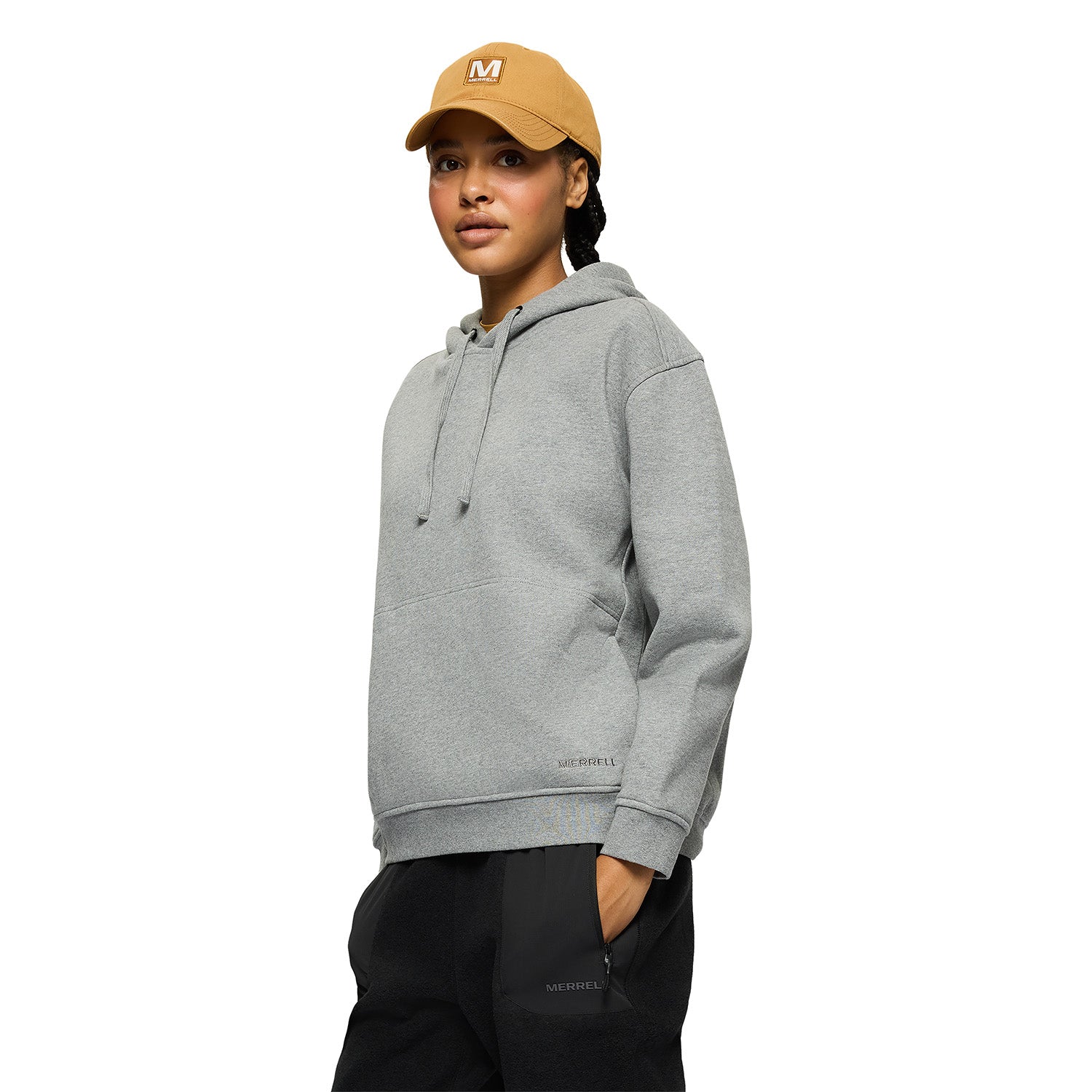Poleron Mujer Relaxed Hoody Gris Merrell