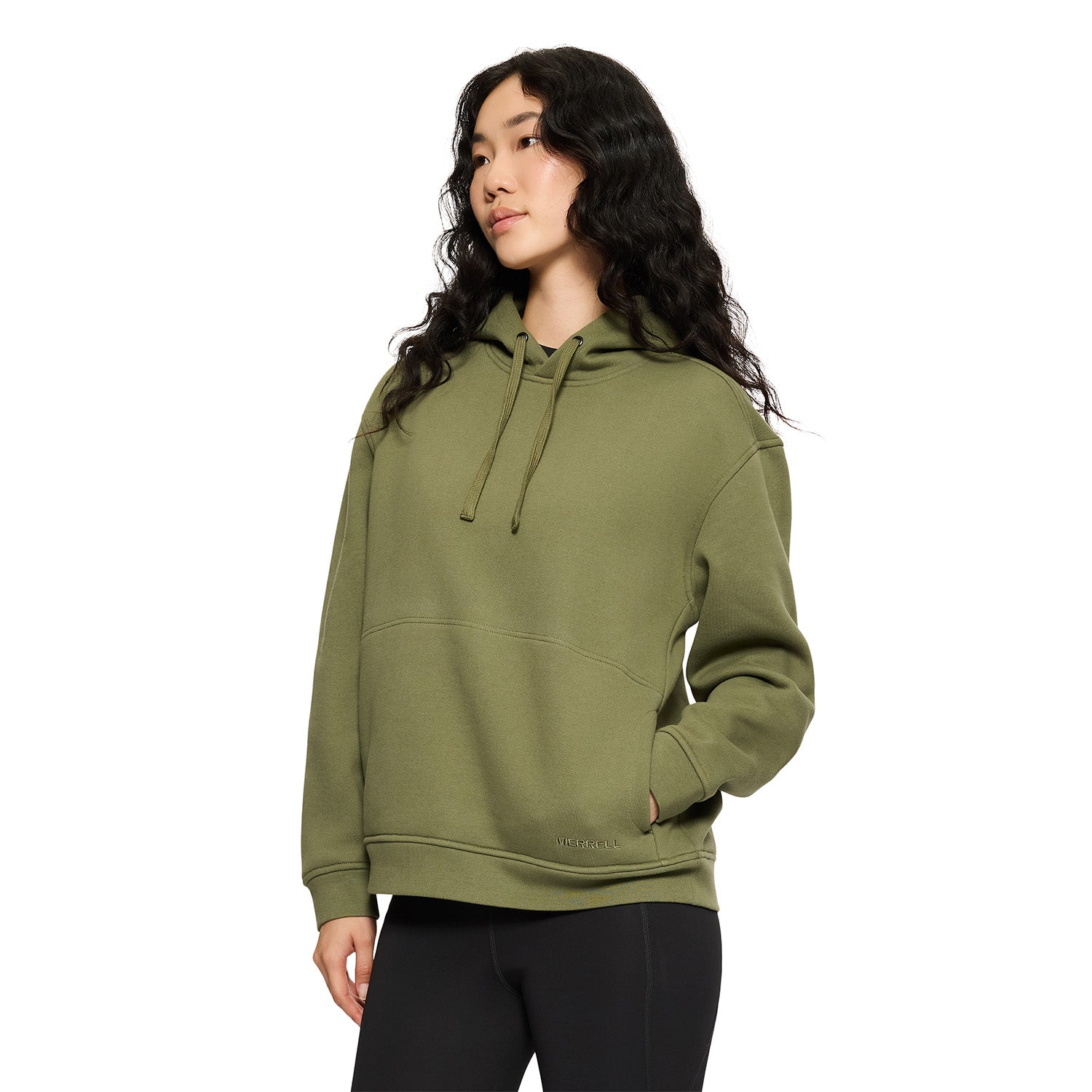Poleron Mujer Relaxed Hoody Verde Merrell