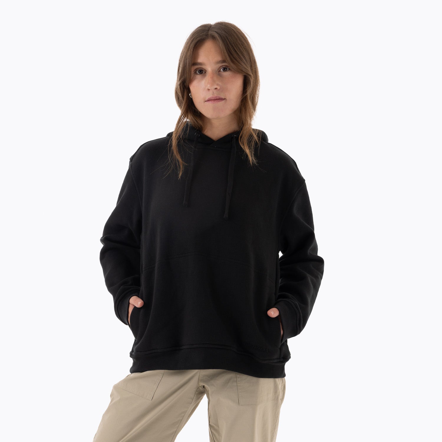 Poleron Mujer Relaxed Hoodie Negro Merrell